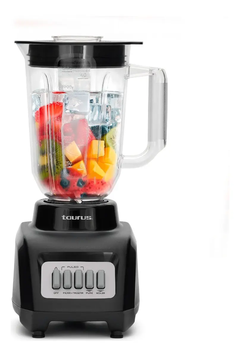 Licuadora Taurus Haley 500W Vaso de plástico 1.65L 4 Vel